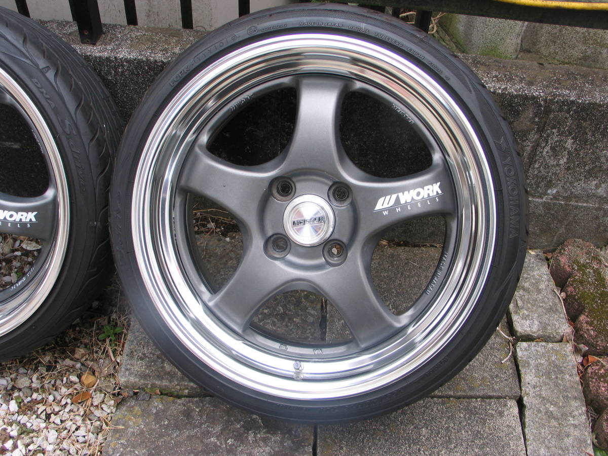 ワーク マイスター 16インチ 100－4穴 6J ＋38 4本タイヤセット 