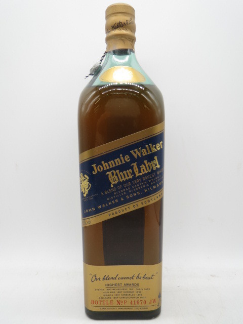 【豊富な，2026】 未開栓 洋酒 ジョニーウォーカー ブルーラベル 旧ボトル Johnnie Walker Blue Label 大容量1000ml 43% 成分沈殿有り(スコッチ)｜売買されたオークション情報、yahooの商品情報をアーカイブ公開 - オーク スコッチ