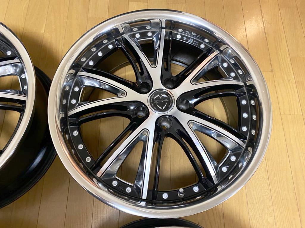 良品 深リム Weds ZEA STYLE ウェッズ ゼア スタイル 19インチ PCD114 