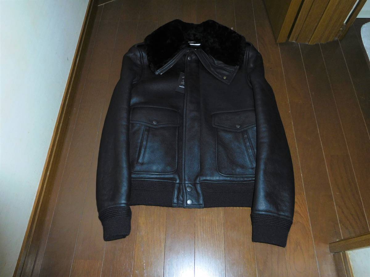 サンローラン ムートンジャケット サイズ44 SAINT LAURENT サン