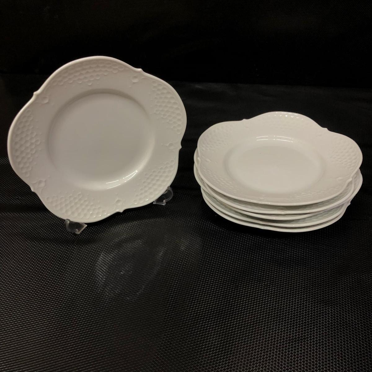 ☆Meissen マイセン 波の戯れ ケーキ皿 6枚セット 食器 ホワイト系