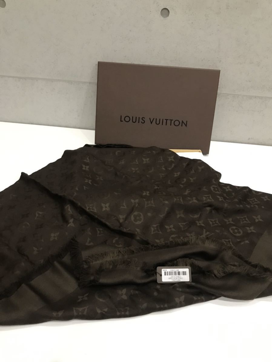 ☆LOUISVUITTON ルイヴィトン モノグラム ショール ストール ショコラ 