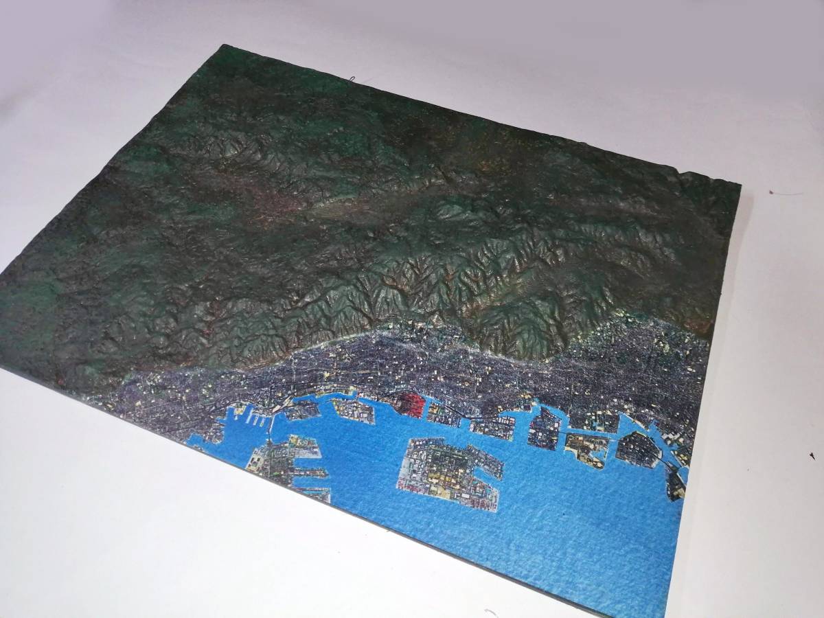 六甲山　山岳模型　スケール1/900000　ケース無しタイプ　透明地図付 六甲山 山岳模型 スケール1/900000 ケース無しタイプ 透明地図付