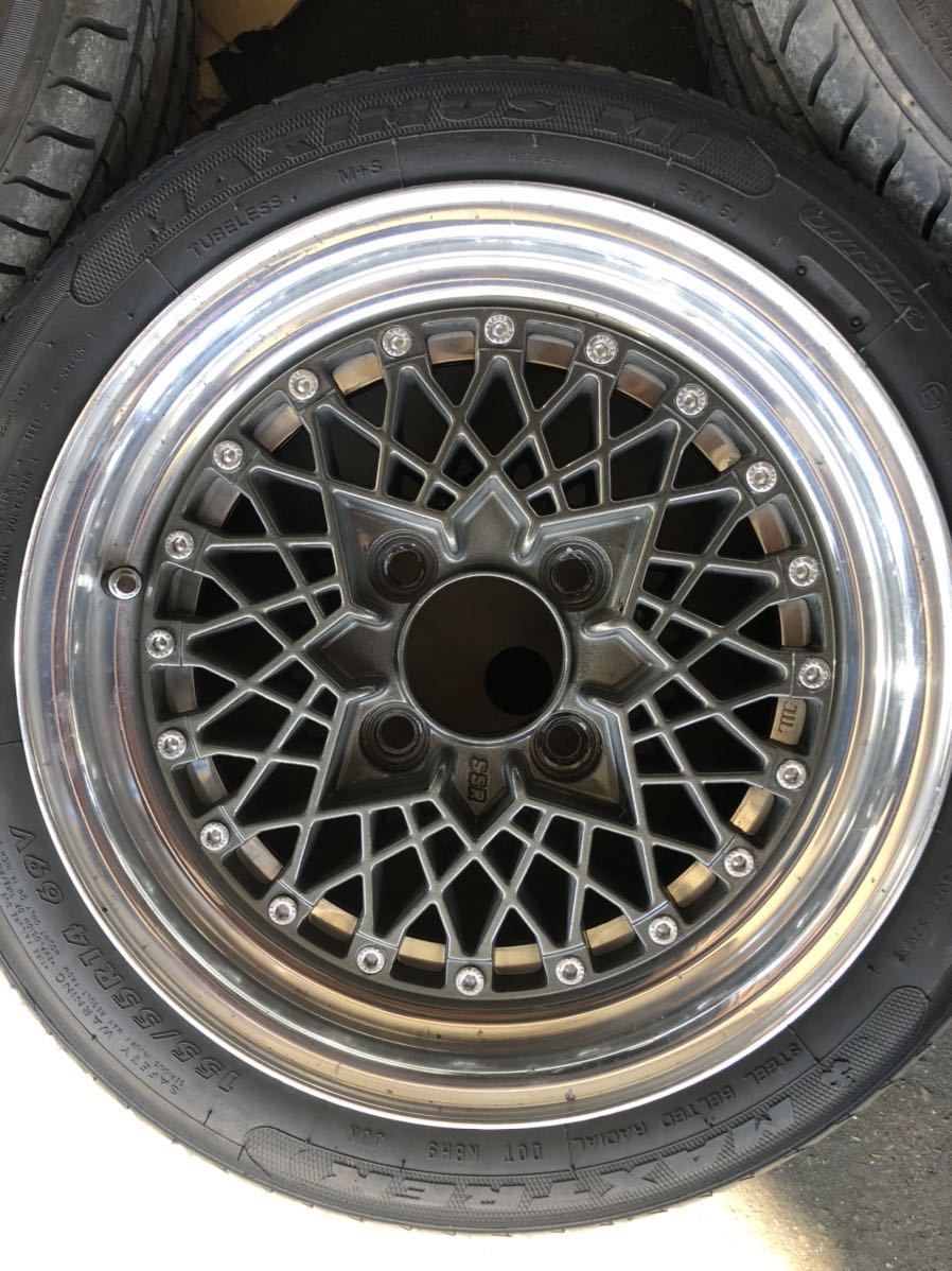 SSR フォーミュラメッシュ 14インチ 希少PCD110 当時物 旧車 SSR フォーミュラメッシュ 14インチ 希少PCD110 当時物 旧車