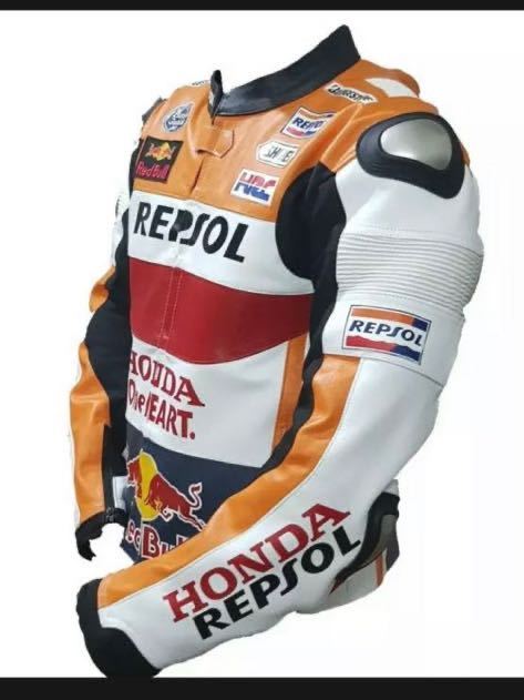 最新作，大人気 REPSOL Honda ライディングジャケット L〜LL相当 牛革(Mサイズ)｜売買されたオークション情報、yahooの商品情報をアーカイブ公開 - オークファン 男性用
