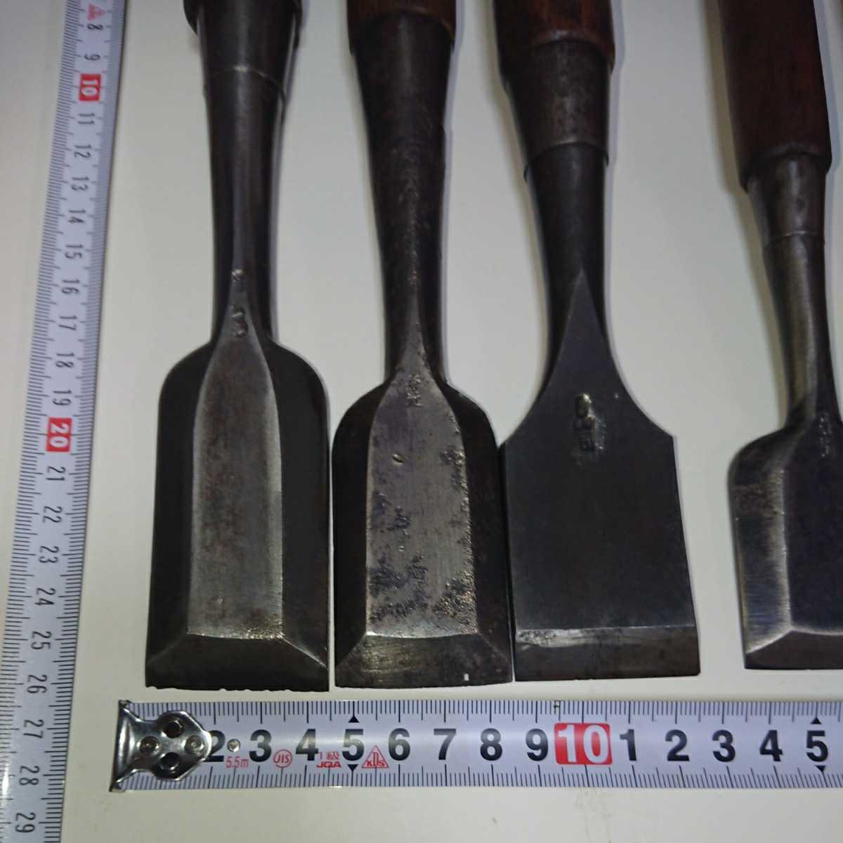 鑿】ノミ 久次郎 秀道 一弘他 12点 大工道具 11.5cm〜4.2cm 古道具 古 
