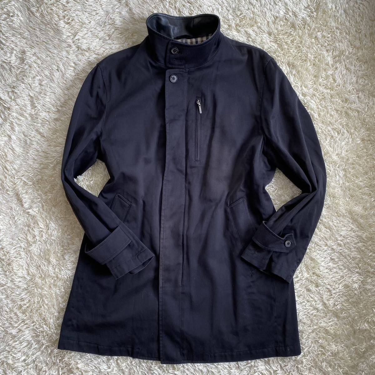 Aquascutum | アクアスキュータムトレンチコート (アクアスキュータム)サカゼン公式通販 &frasl; 松島花が着る アクアスキュー （その他アウター）｜Aquascutum EVENT シングル GritzDesign 綿100％ (アクアスキュータム) 裏地チェック 英国製 繊研新聞