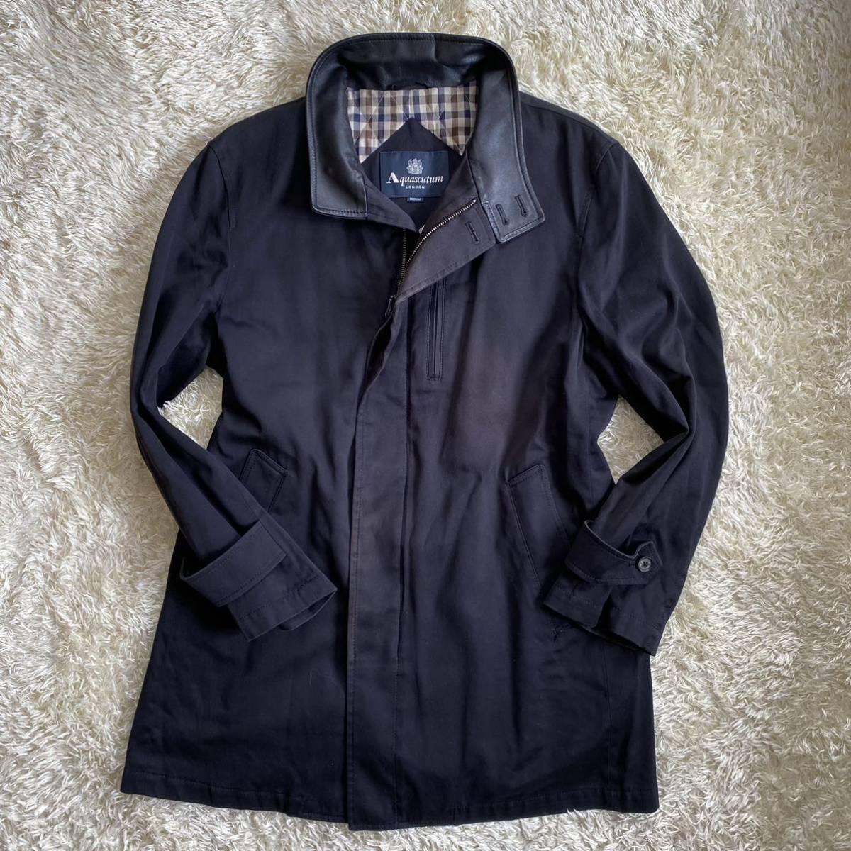 Aquascutum | アクアスキュータムトレンチコート (アクアスキュータム)サカゼン公式通販 &frasl; 松島花が着る アクアスキュー （その他アウター）｜Aquascutum EVENT シングル GritzDesign 綿100％ (アクアスキュータム) 裏地チェック 英国製 繊研新聞