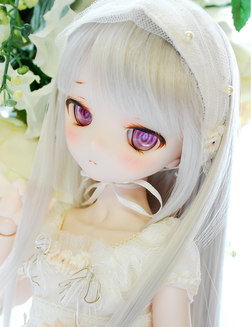 マーガレット* DDH-01(セミホワイト肌)カスタムヘッド+自作 マーガレット* DDH-01(セミホワイト肌)カスタムヘッド+自作