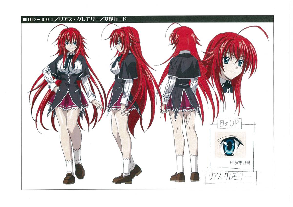 ハイスクールDXD New 設定資料集 約128枚(原画、設定資料集
