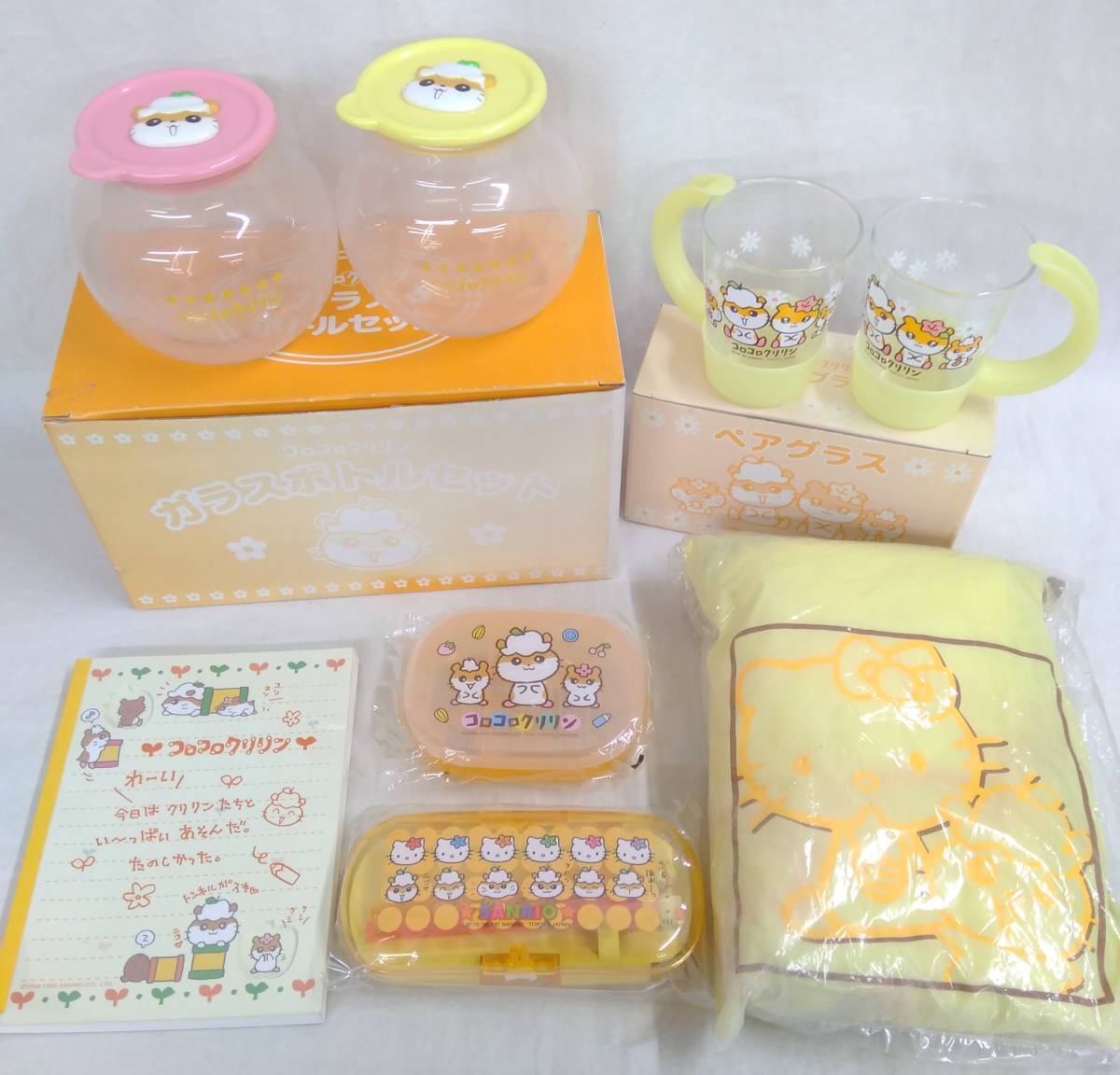 ジャンク サンリオ コロコロクリリン 雑貨 セット ガラスボトル ジャンク サンリオ コロコロクリリン 雑貨 セット ガラスボトル