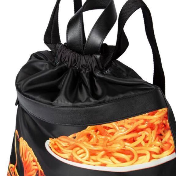 ●新品●価51700円 スパゲッティ リュックサック ドローストリング ポールスミス50周年記念限定 パスタ柄 ナポリタン柄 PaulSmith
