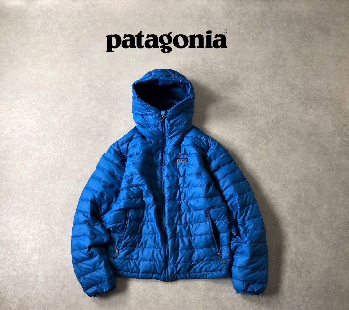 patagonia○極暖・軽量○グース ダウン セーター フーディ ブルゾン