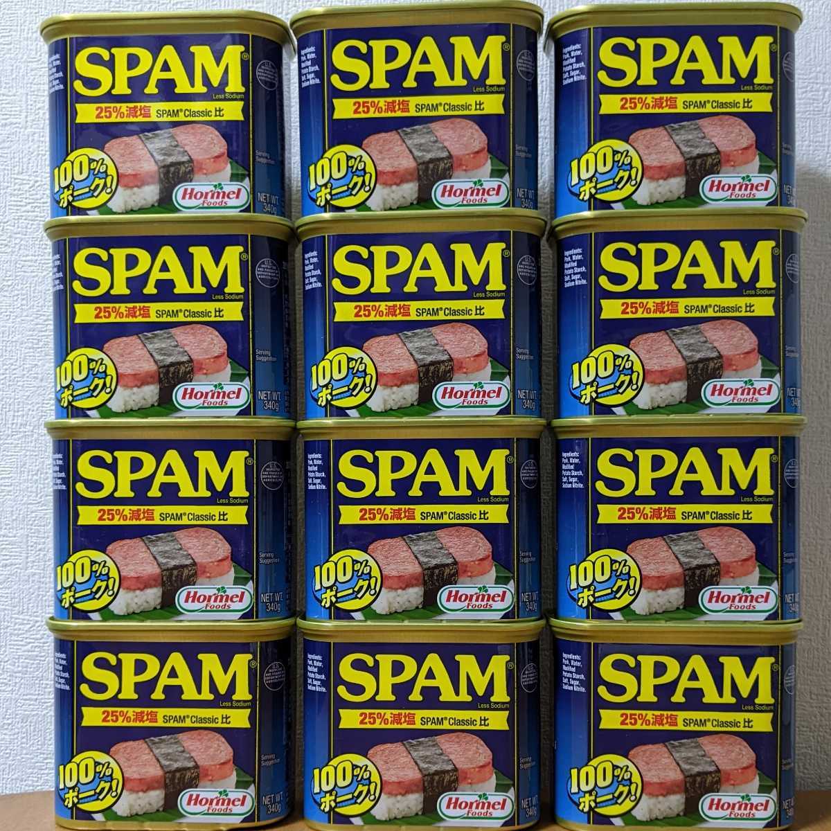 スパム | ポークランチョンミート SPAM 減塩 12缶 : SPAMスパム 沖縄 