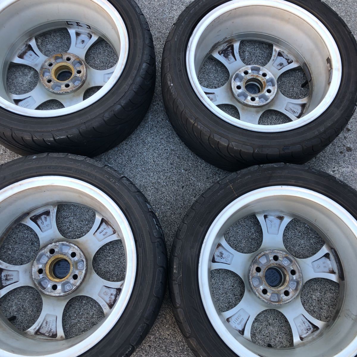 VW 純正 ポロ GTI 9NBJX 純正 4本セット アルミ ホイール タイヤ 205 