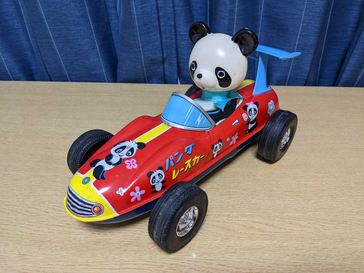 マスダヤ 鋼鉄ジーグ レースカー ブリキ 増田 レトロ ダイナミック企画 昭和レトロ パンダレースカー ブリキ マスダヤ 中古品(自動車)｜売買