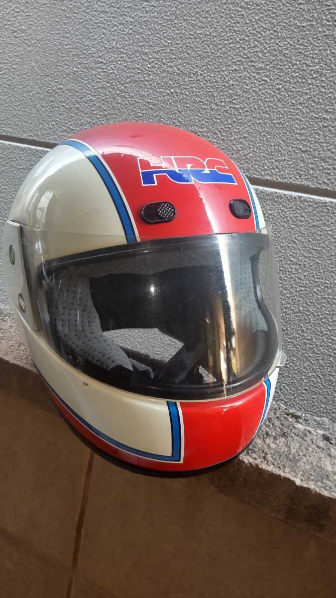 Honda Hrc フルフェイスヘルメット 続ヘル 当時物cbx400fcbr400fcb750fcb1100cb1300vt250vf400vf750外装マフラーキタコダイシンサンセイ Lサイズ 売買されたオークション情報 Yahooの商品情報をアーカイブ公開 オークファン Aucfan Com