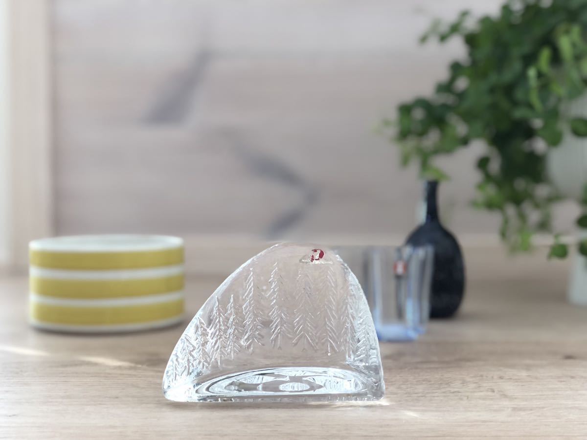 イッタラ iittala AHTI ガラス オブジェ もみの木 魚 kuusi Valto