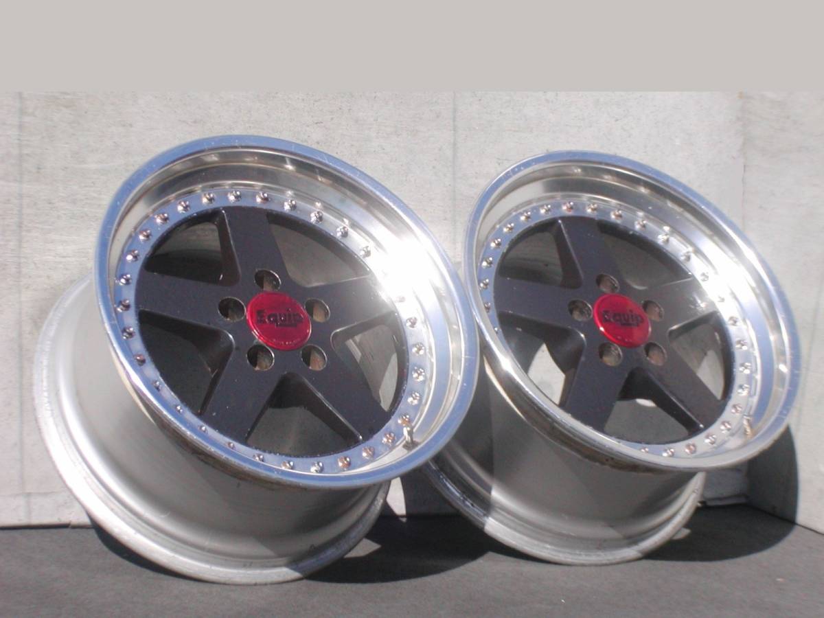 深リム 当時物 WORK エクイップ 2本 S13 S14 S15 R32 R34 JZX100 JZX81