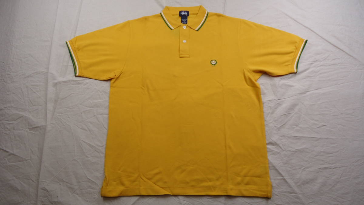【人気セール，新品】 Stussy 旧モデル 半袖ポロシャツ Perry Polo 黄 M 半額 50%off ステューシー NY LA LONDON TOKYO PARIS レターパックプラス ゆうパック(半袖シャツ)｜売買されたオークション情報、yahooの商品情報をアーカ 男性用