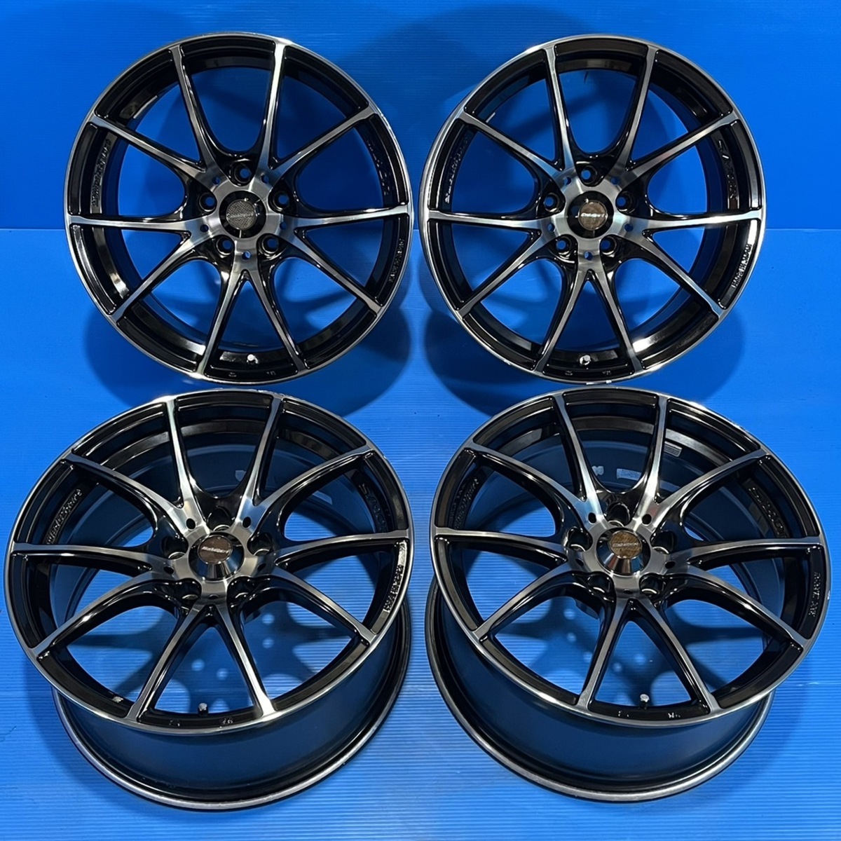 18インチ SA-10R WEDSSPORT WEDS 8.5J+35 PCD 5H 114.3 アルミ 