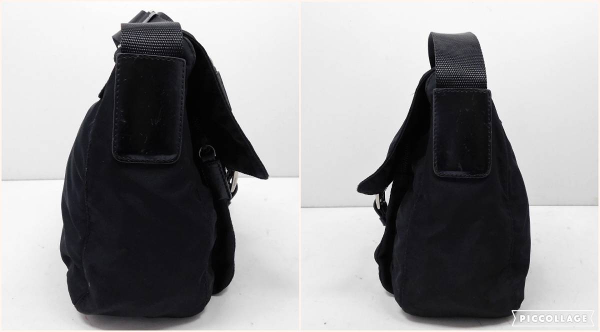 PRADA プラダ ☆ VELA SPORT ヴェラスポーツ NERO 黒 ナイロン 三角 
