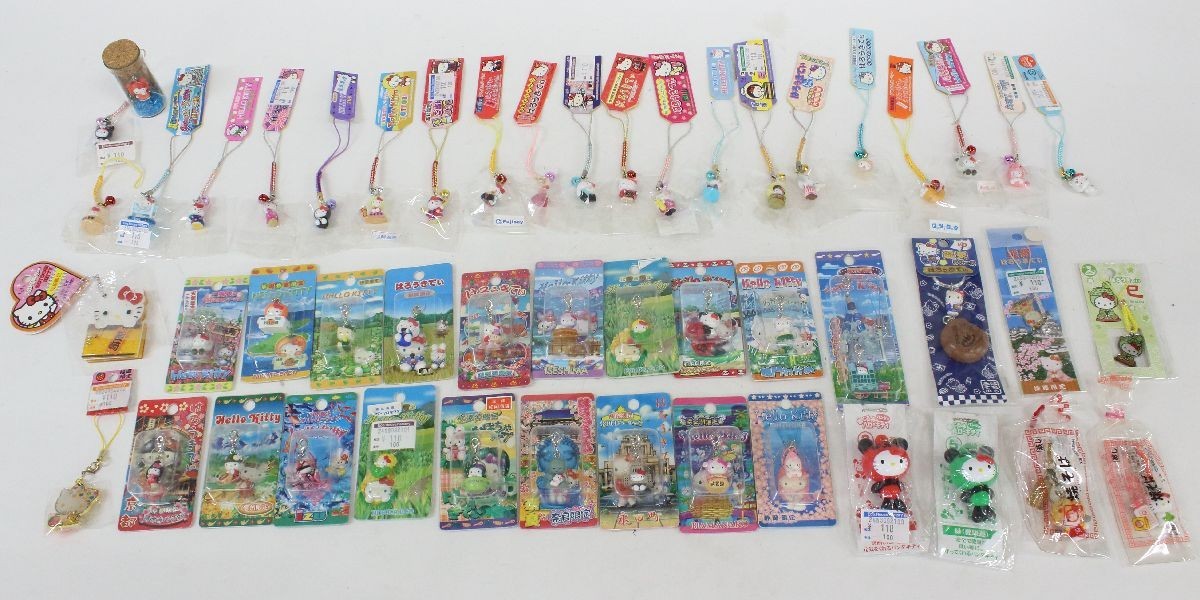 ◇ ハローキティ ご当地 ファスナーマスコット 根付けストラップ 50個 