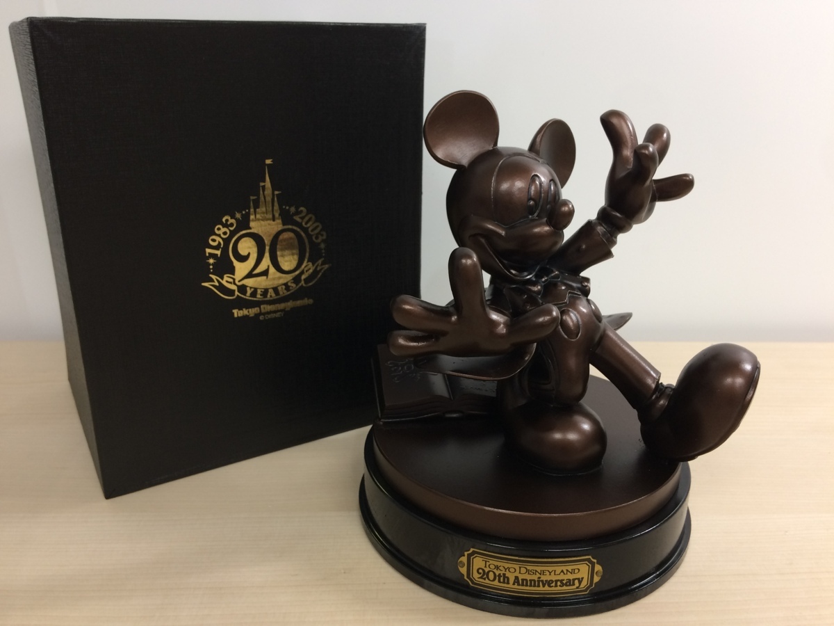 ディズニー TDR ディズニーランド20周年記念 ミッキーブロンズ 