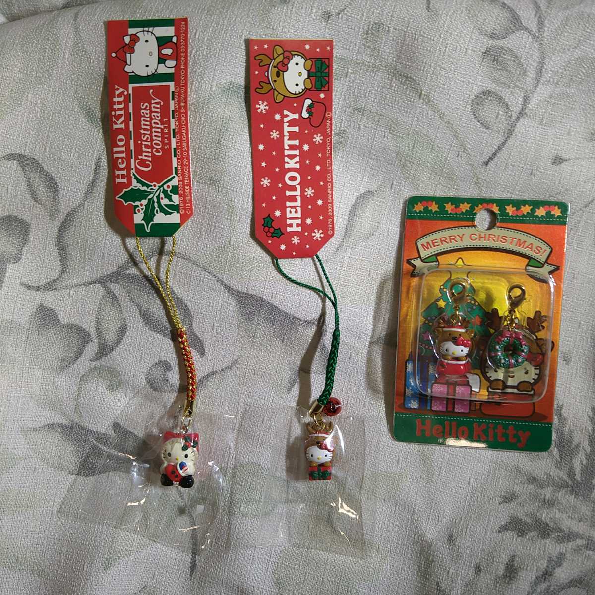 はろうきてぃ クリスマス ペアファスナーマスコット ハロー キティ クリスマスカンパニー 08 プレゼント 根付 ペア