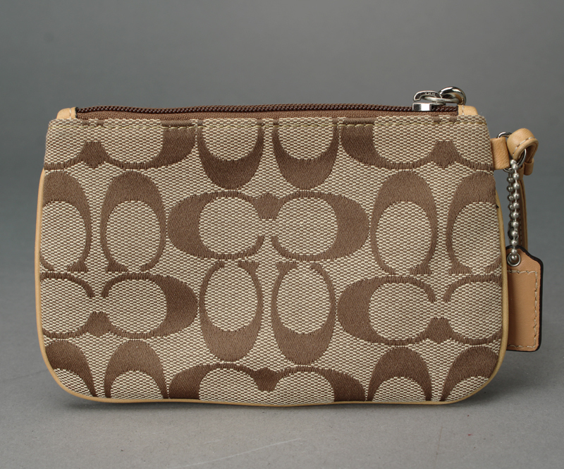COACH コーチ アクセサリーポーチ 美品 ハンド シグネチャー 