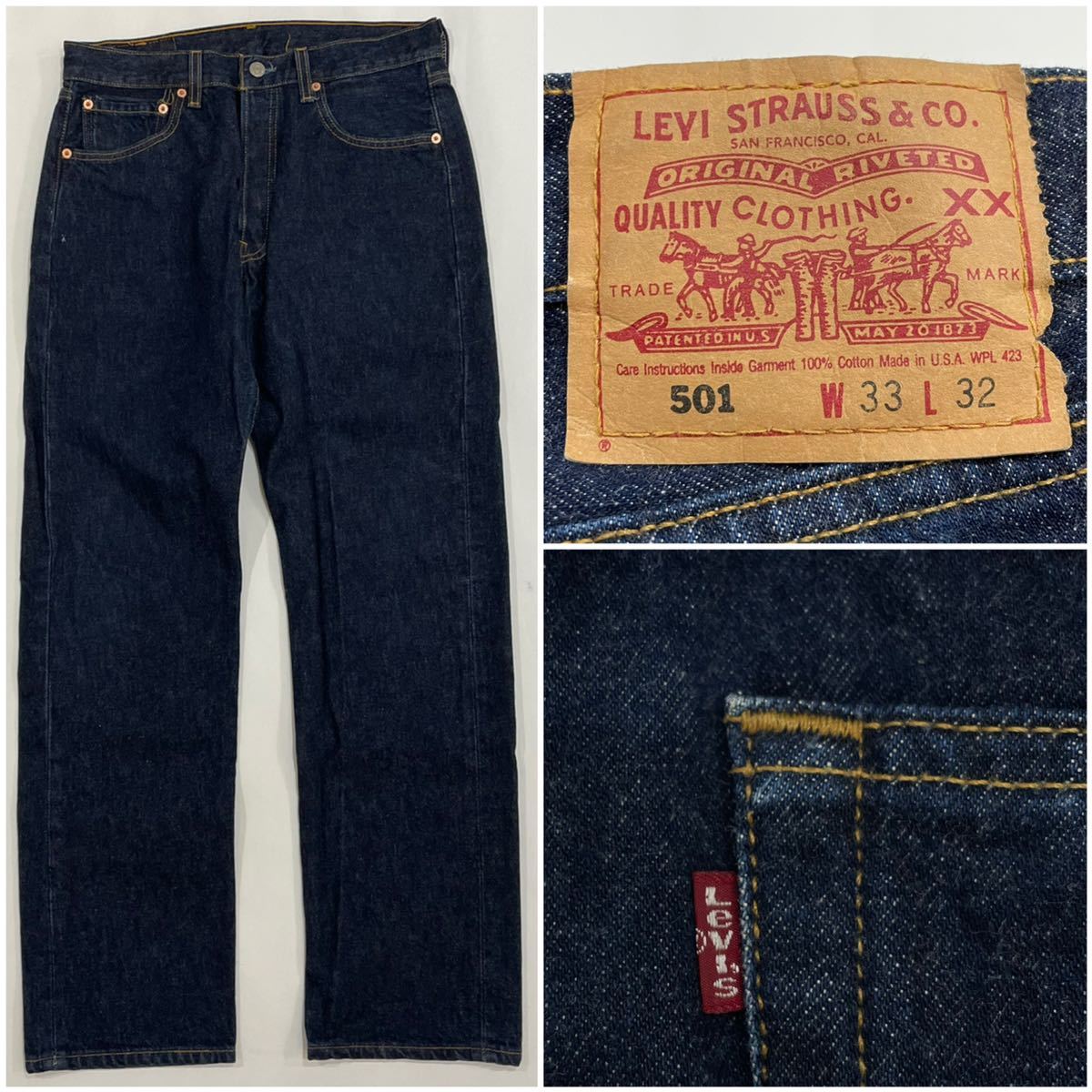 levi's 501 アメリカ製 USA 刻印553 W33