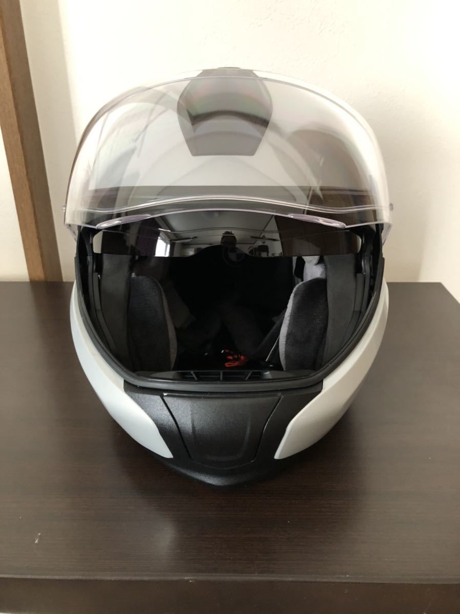 BMWシステムヘルメット6EVOホワイトシルバーメタリック62/63(XLサイズ  