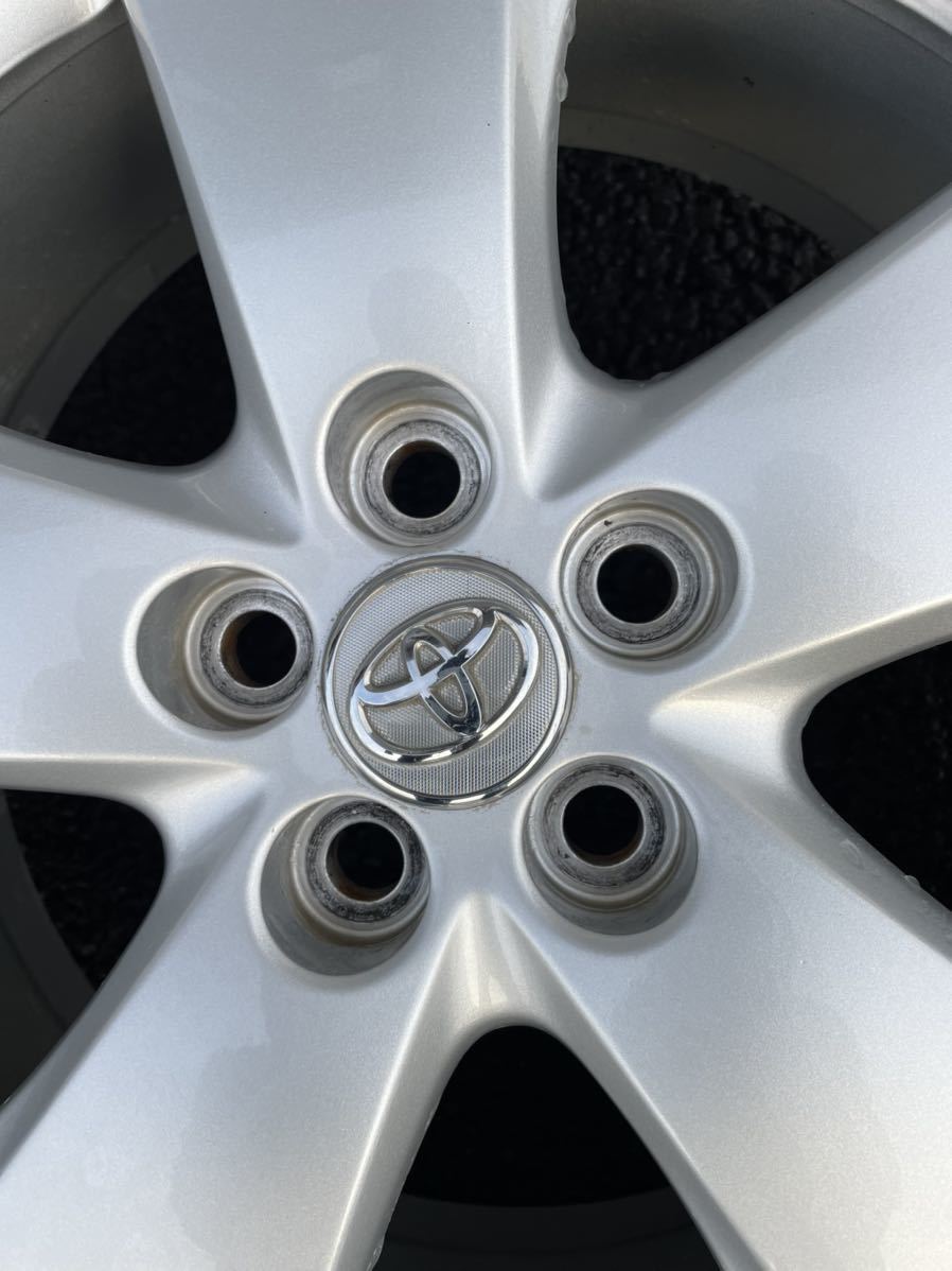 30 プリウス純正 ホイール 215/45R17 タイヤホイール4本セット ガリ傷 