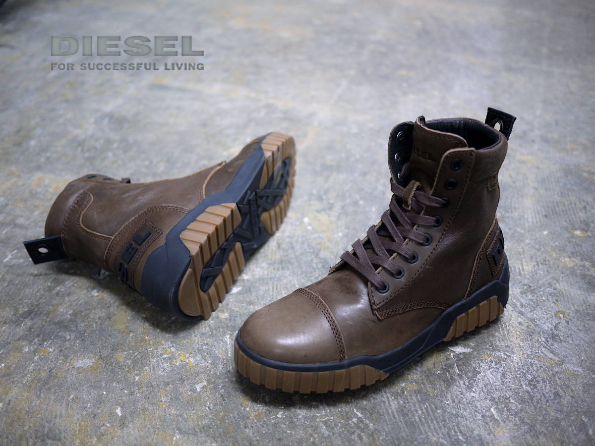 新品/正規品】US10 / 日本サイズ28cm DIESEL ディーゼル カウレザー 