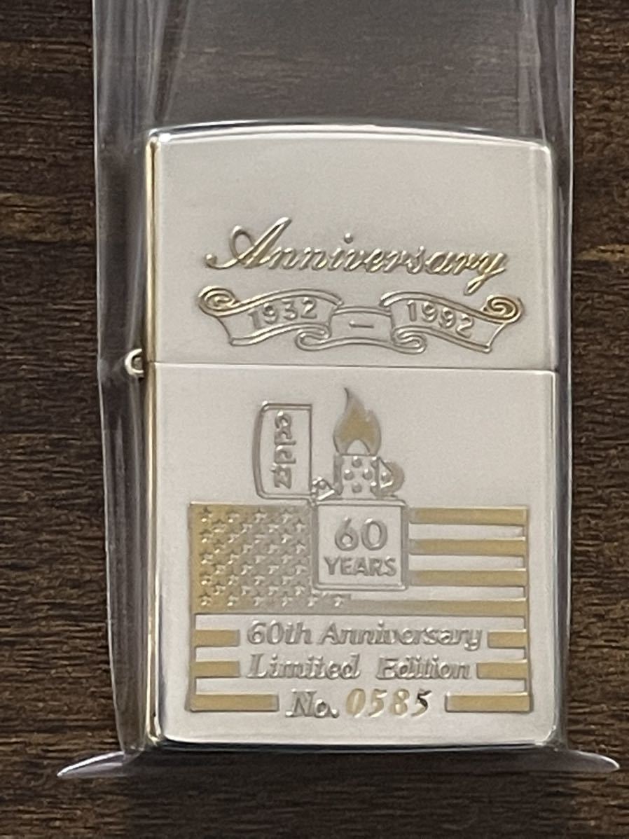 zippo 筆記体 60周年 記念 限定品 60 YEARS 1991年製 S.G.コンベックス 