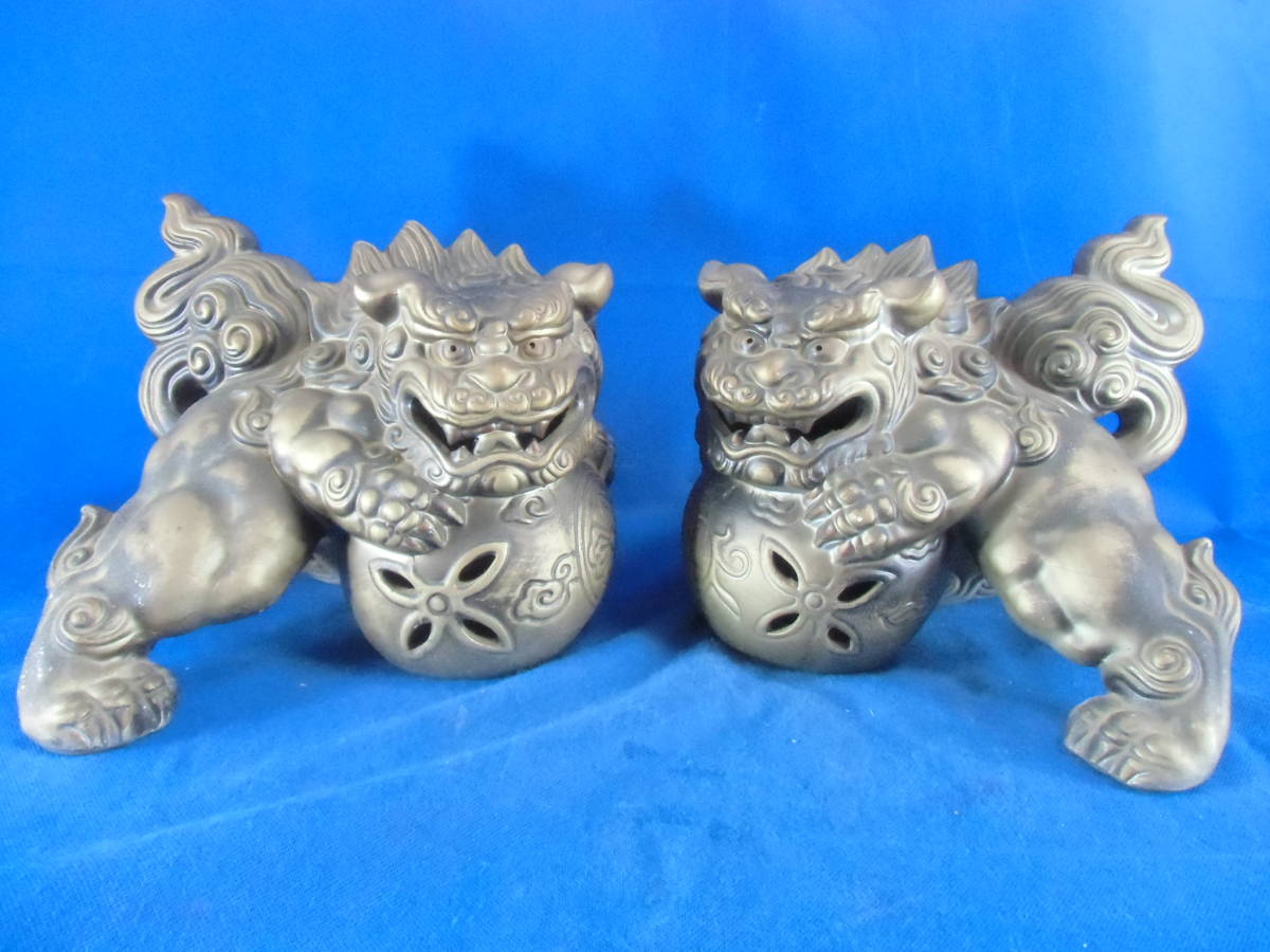骨董品 玉獅子 縁起置物 時代物 陶器 2026年最新Yahoo!オークション 