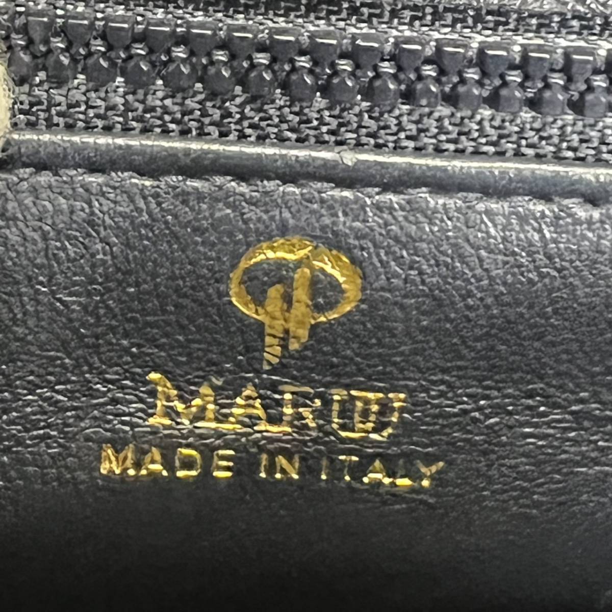 1円スタート☆ MARUU マルウ イタリア製 オーストリッチ ハンドバッグ 