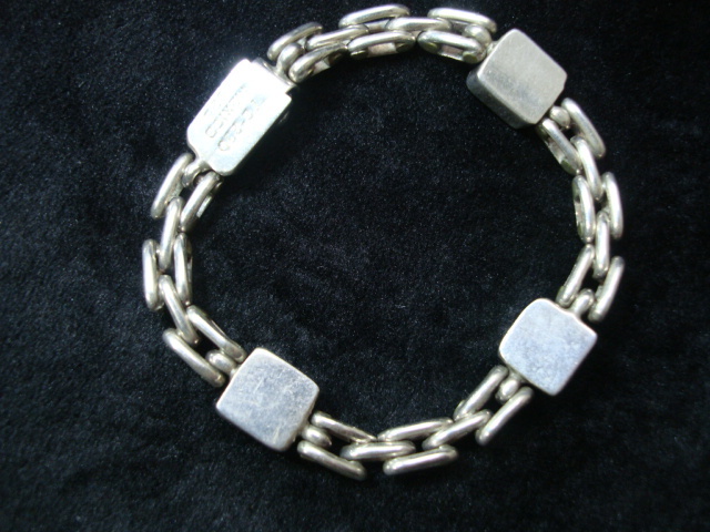 メキシコ シルバー ブレスレット "TC-29D 925"刻印