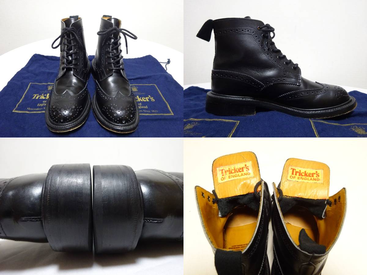 Tricker`s トリッカーズ L5411 カントリーブーツ フルブローグブーツ 