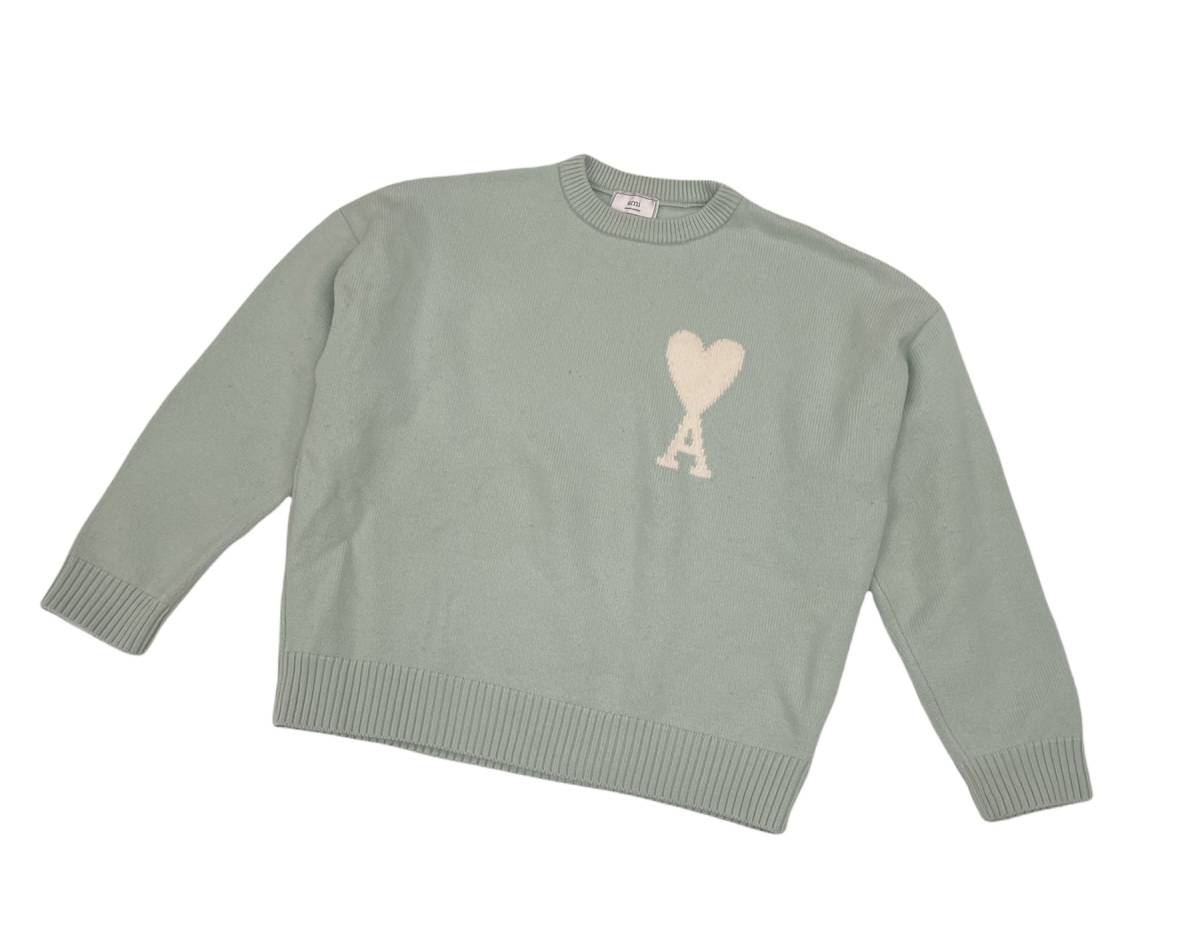 Ami ハート エース ニット セーター アミ M グリーン Mサイズ 売買されたオークション情報 Yahooの商品情報をアーカイブ公開 オークファン Aucfan Com