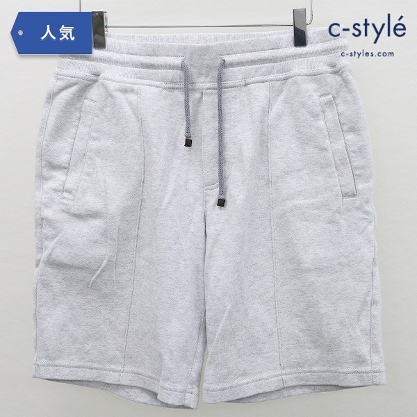 A480b [人気] BRUNELLO CUCINELLI スウェット ショートパンツ S グレー 