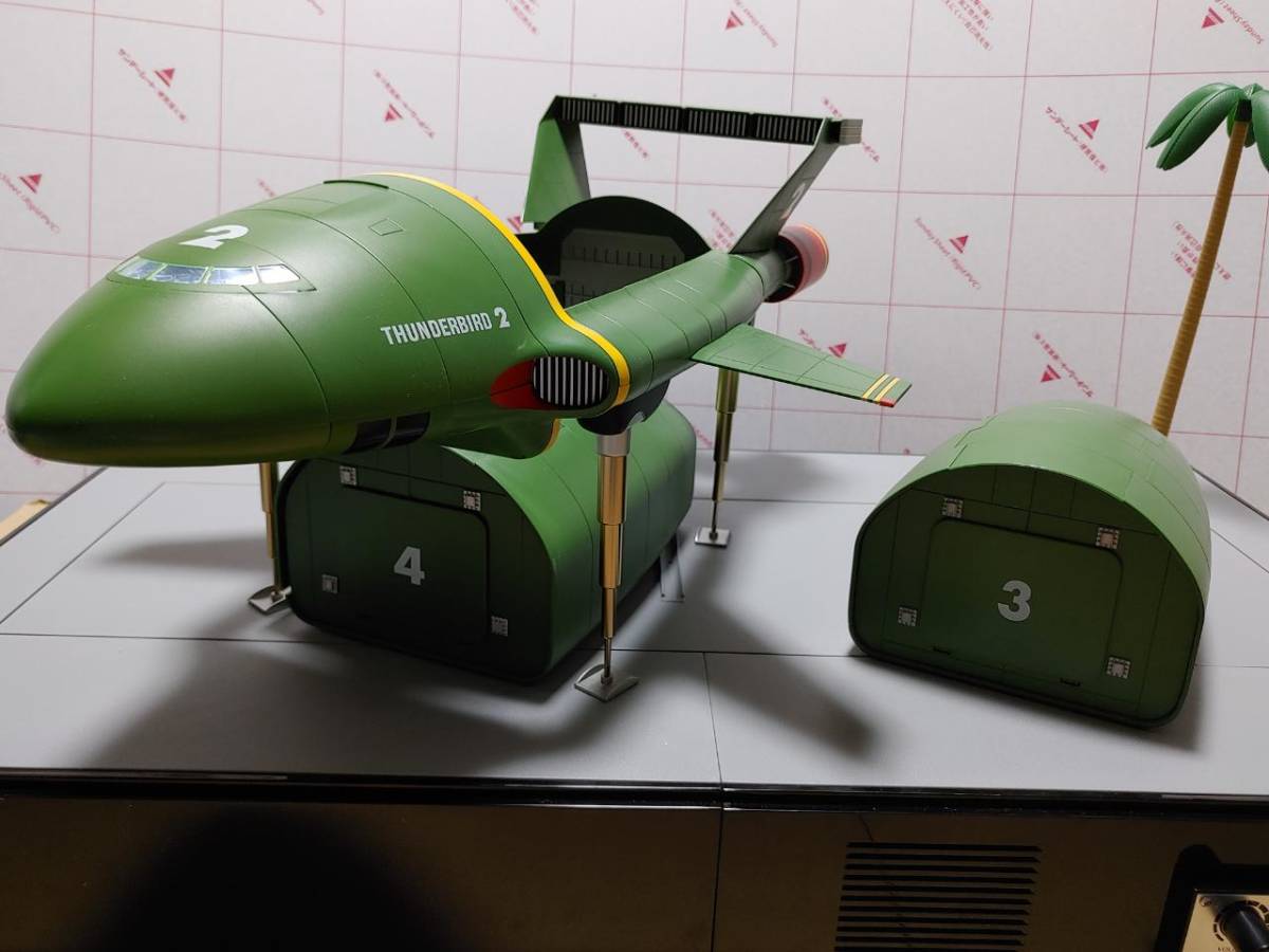 完成品 動作確認済 デアゴスティーニ サンダーバード2号 + 救助メカ 