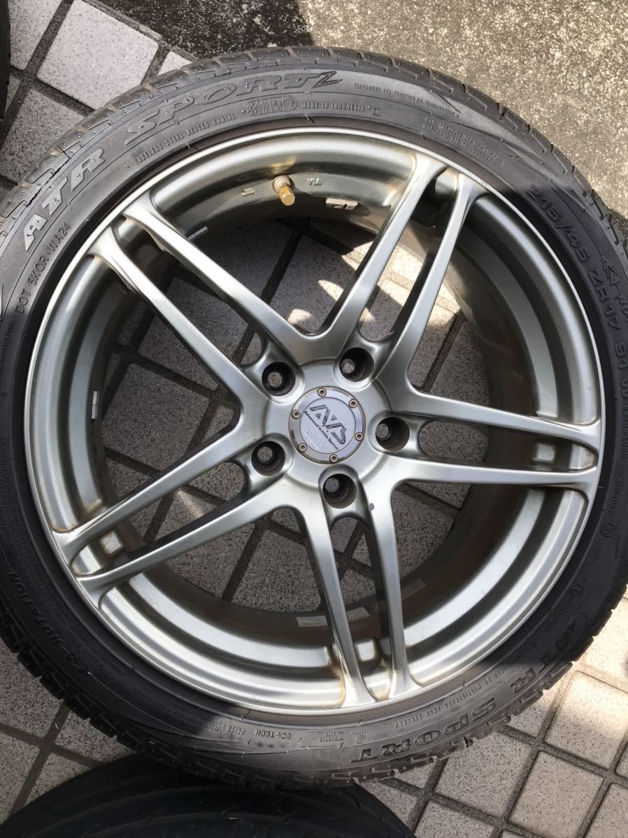 AVS +38 17インチ 7J、8J 2026年最新Yahoo!オークション 0 AVS MODEL5 7j