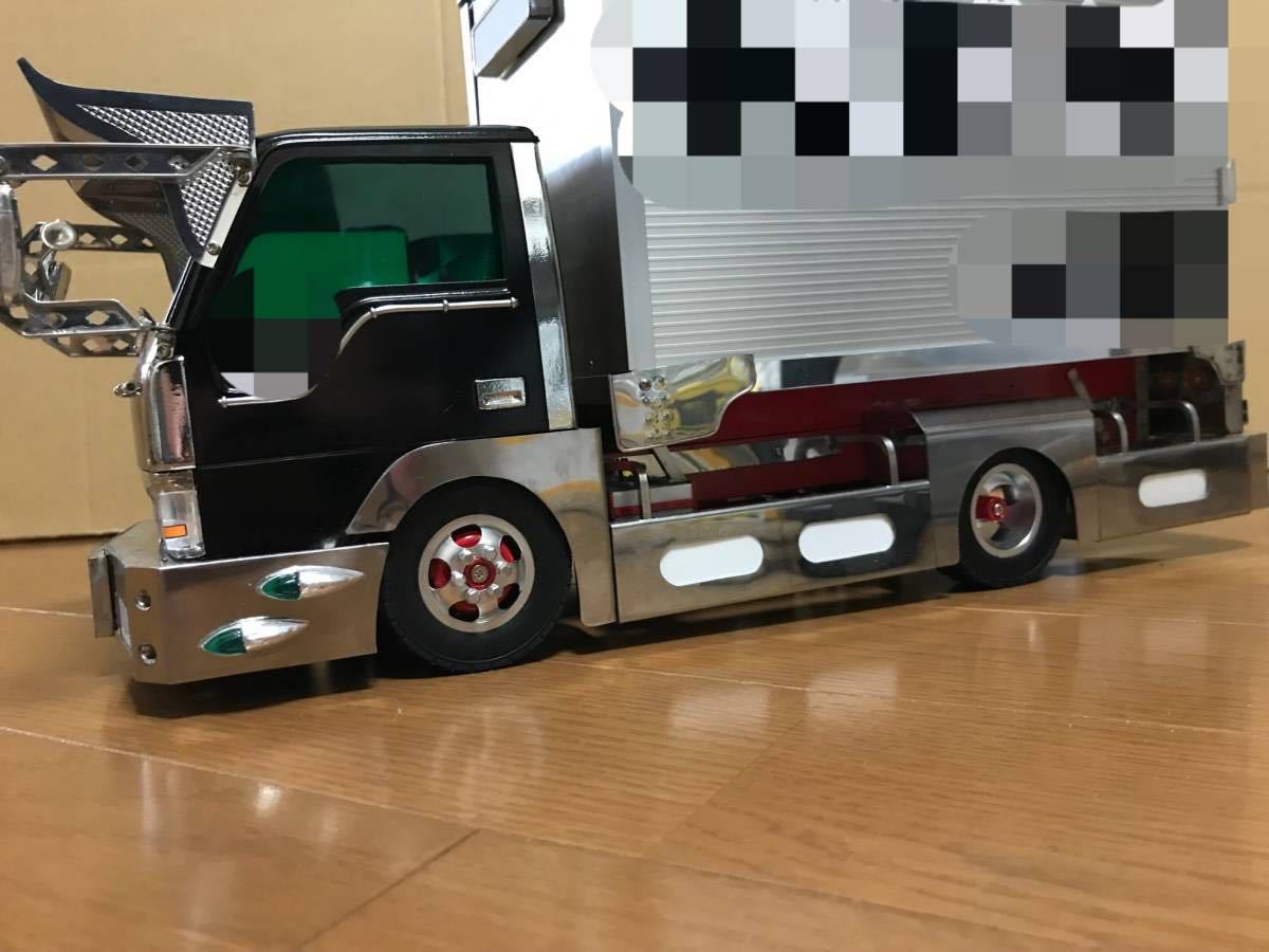WPL D12 軽トラ 1/10 1/14 小径アルミホイール タイヤ付 金属ハブ 赤