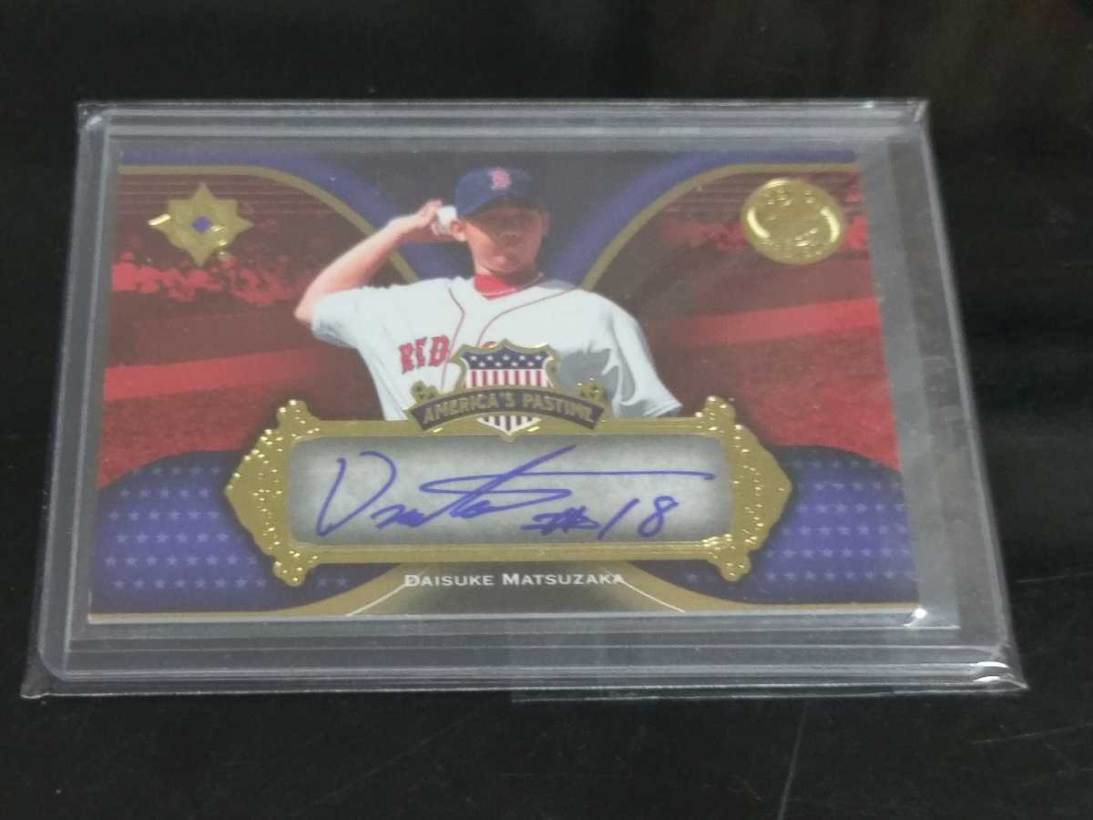 松坂大輔 直筆サイン DAISUKE MATSUZAKA AUTOGRAPH UPPER DECK 