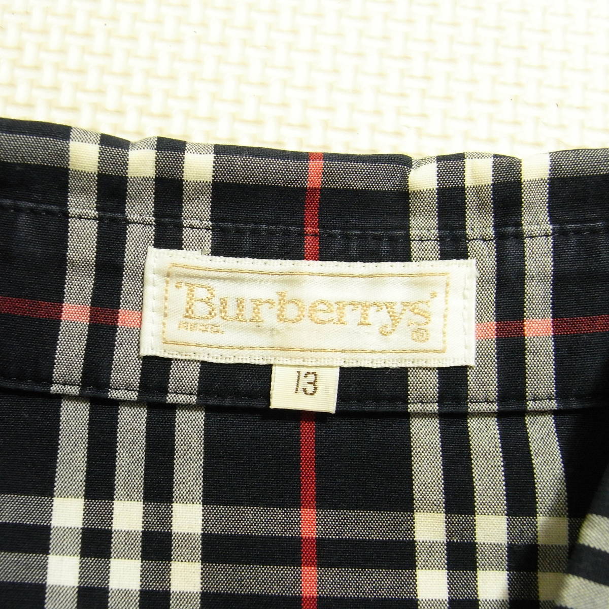 Burberrys' バーバリー レディース ノバチェック 半袖シャツ 13号