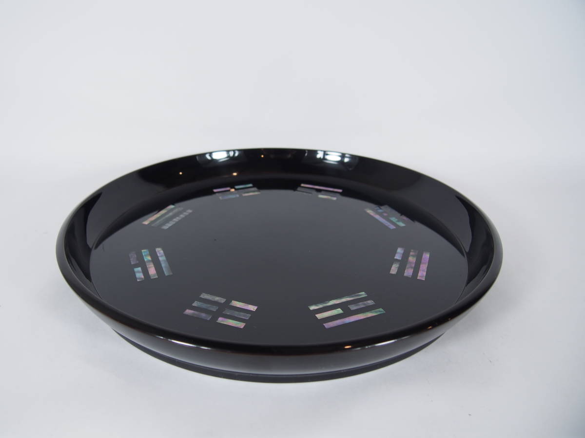 木製 貝入り 八卦盆 茶道具 22－309－2 【公式通販】