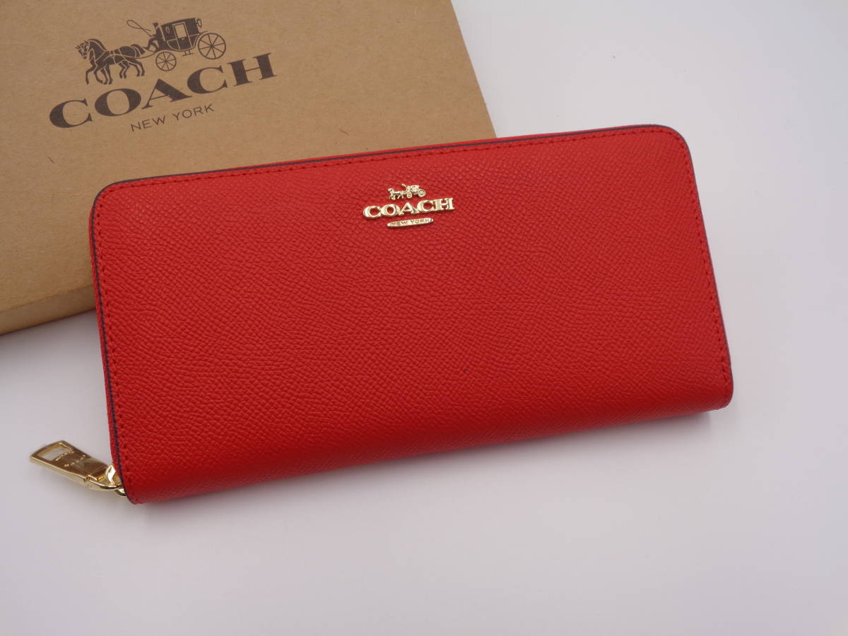 同様 正規品 3 Coach コーチ 長財布 ジッピーウォレット メンズ レディス 赤 レッド 男性用財布 売買されたオークション情報 Yahooの商品情報をアーカイブ公開 オークファン Aucfan Com