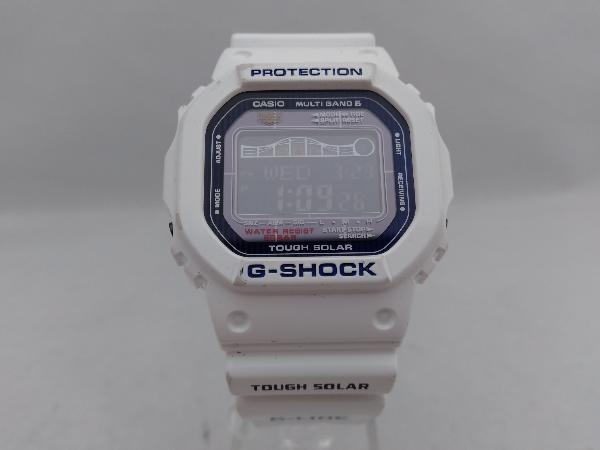 ジャンク CASIO カシオ Gライド GWX-5600 腕時計 ホワイト 液晶一部