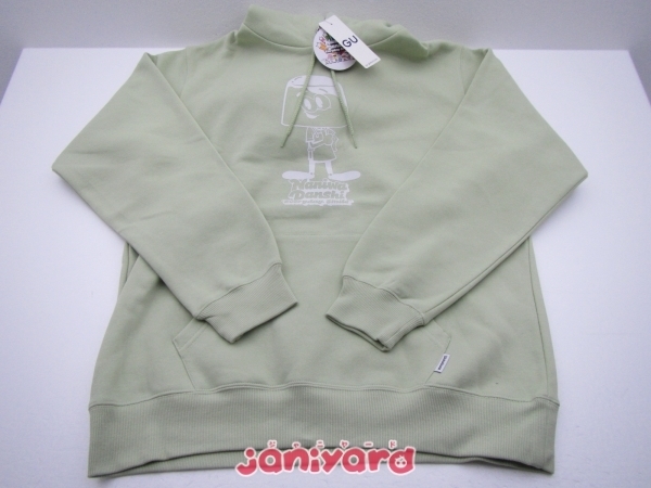 なにわ男子 大橋和也 パーカー GU×なにわ男子 スウェットプルパーカー LIGHT GREEN XLサイズ [美品]